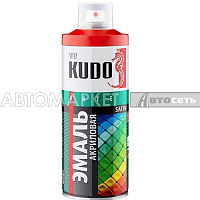 KUDO KU-0A-3002 Эмаль акрил. сатин RAL3002 карминно-красная 520мл./45301***