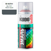 KUDO KU-0A-7011 Эмаль акрил.сатин RAL7011 темно-серая 520мл./45012