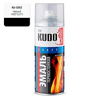 KUDO KU-5002 Эмаль термостойкая черная 520мл./22076