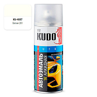 KUDO KU-4007 Эмаль № 201 белая 520мл. 10116