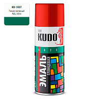 KUDO KU-1007 Эмаль Зеленая темная 520мл./22052