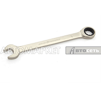 Ключ комбинированный трещоточный короткий 17 мм ДелоТехники 515617