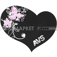 Противоскольз. коврик AVS NANO NP-005 (сердце) 17*14см A80905S