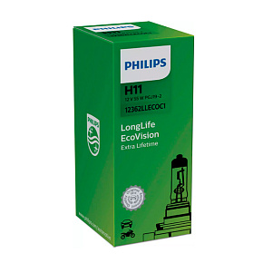 Лампа H11 12V 55W Philips Long Life 12362LLECOC1