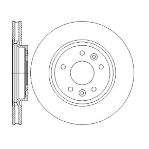 Диск тормозной Sangsin SD4251 передний 1шт. NISSAN Qashqai J11 2013->/X-Trail T32 2013-