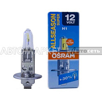 Лампа H1 12V-55W+30% Osram Allseason Super 64150Als