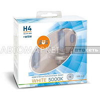 Лампа H4 12V 60/55W+W5W SVS White 5000K (2шт) 020.0107.000