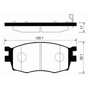 Колодки тормозные Sangsin SP1186